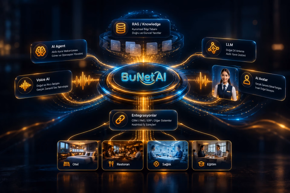 BuNet AI visual describing the AI-Core orchestration layer
